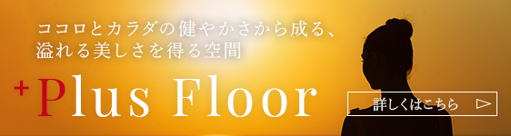 ココロとカラダの健やかさから成る、溢れる美しさを得る空間⁺Plus Floor