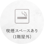 喫煙スペースあり